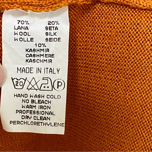 Gran Sasso silk cashmere wool turtleneck 42 us - Picture 5 of 6